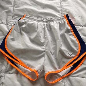White Nike shorts